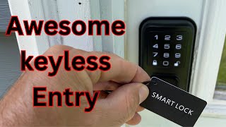 Keyless entry door lock touchscreen smart key review [upl. by Norra]