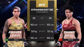 Powerhouse Showdown Amanda Lemos vs Zhang Weili  Who Will Reign Supreme [upl. by Cattima355]