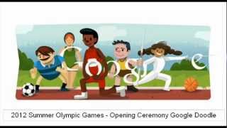 Olympics Opening Ceremony London 2012 Google Doodle [upl. by Annaeerb48]