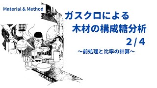 【実験方法2024】ガスクロによる木材の構成糖分析２４～前処理と比率の計算～ [upl. by Fae]