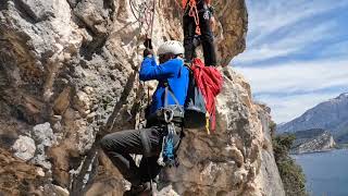 Percorso Alpinistico M Torti Sentiero Contrabbandieri Riva del Garda  15 aprile 2023 [upl. by Lowrie]