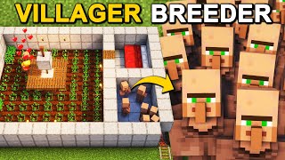 The BEST Infinite Villager Breeder Farm in Minecraft 121 Tutorial [upl. by Krysta]