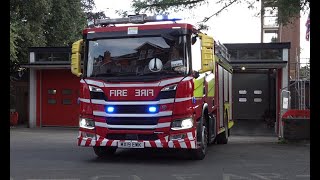 Cheshire Fire amp Rescue Service  Wilmslow First Pump  Turnout [upl. by Blank]