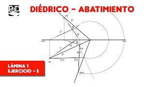 Pag 1E  Abatimientos  Ejercicios de Sistema Diédrico SDOABTL1 [upl. by Orlando]