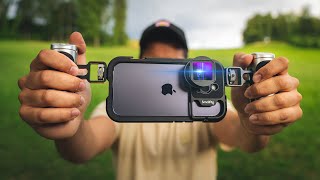 Get CINEMATIC Video with SmallRig Anamorphic Lens for iPhone [upl. by Nyltiak218]