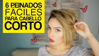 6 Peinados fáciles para cabello corto  Maiah Ocando [upl. by My]