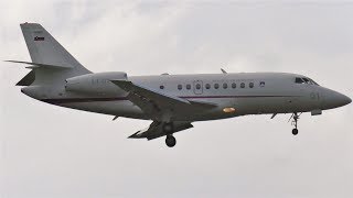 Slovenian Armed Forces Dassault Falcon 2000EX L101 Landing at Berlin Tegel Airport [upl. by Ahdar891]