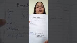 Email writing  Email writing in English Class 9 10 12 shorts viral emailwriting youtubeshorts [upl. by Wj]