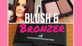 How to Contour with elf Contouring Blush and Bronzer [upl. by Etireugram]