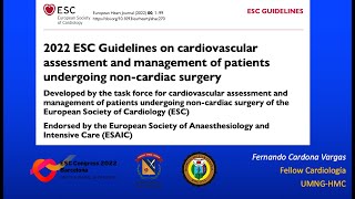 Analysis 2022 ESC Guidelines on cardiovascular assessment and management of noncardiac surgery [upl. by Ainadi397]