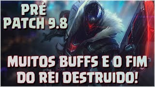 🔴 PRÉ PATCH NOTES 98  TONELADAS DE BUFFS A ERA DOS TANQUES ESTÁ CHEGANDO  NERF REI DESTRUIDO [upl. by Safir890]