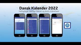 Dansk Kalender 2022 [upl. by Merna]