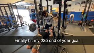 My first time benching 225 [upl. by Gypsy]