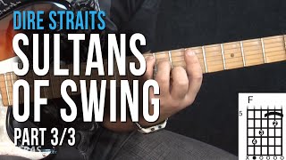 Dire Straits  Sultans Of Swing  Part 33 como tocar  aula de guitarra [upl. by Noirda]