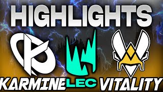 KARMINE CORP VS VITALITY HIGHLIGHTS LEC 2024 SUMMER SEASON JORNADA 7  LEAGUE OF LEGENDS  ESPAÑOL [upl. by Aneres]