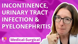 Incontinence Urinary Tract Infection amp Pyelonephritis  MedicalSurgical  Renal  LevelUpRN [upl. by Akinert99]