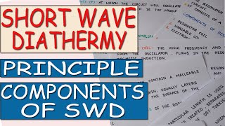 Short wave diathermy  SWD  Principles  Components of short wave diathermy  SWD in Physiotherapy [upl. by Nelac820]