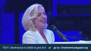 Lady Gaga  Million Reasons  Yoü and I  The Edge of Glory live at One America Appeal [upl. by Billen]