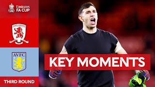 Middlesbrough v Aston Villa  Key Moments  Third Round  Emirates FA Cup 202324 [upl. by Primrose]