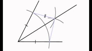 Angle Bisectors 1  Bisecting an Angle with ruler and compasses only [upl. by Nnasus661]