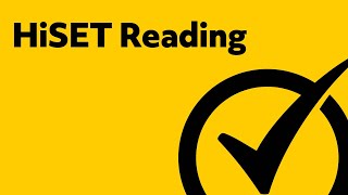 Best HiSET Reading Study Guide [upl. by Airdnat]