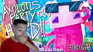 Swaggys Here Reaction to MINECRAFT AXOLOTL RAP  quotAxolotls Party Hardquot  Animated Music Video B [upl. by Lambard]