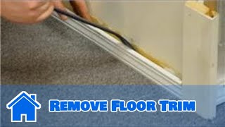 Trim amp Molding  How to Remove Floor Trim [upl. by Savory]