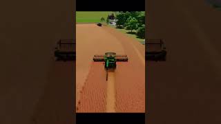 wheat harvesting in big farm  farming simulator 22 gameplay  timelapse fs22 shorts gaming [upl. by Sihtam]