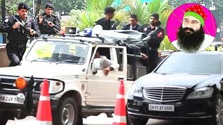 Baba ram rahim Tight SECURITY before case hearing [upl. by Nauqyaj781]