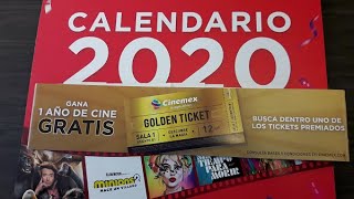 CALENDARIO CINEMEX 2020 UNBOXING [upl. by Mayhew]