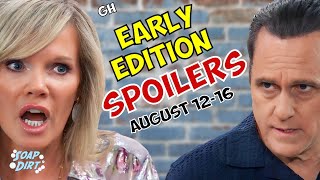 General Hospital Early Weekly Spoilers Aug 1216 Ava Terrified New Lulu amp Sonny Gets Help gh [upl. by Tulley]