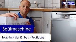 Spülmaschine einbauen  einfache Anleitung vom Profi [upl. by Inavoig217]