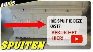 HOE SPUIT JE EEN KAST meubels opknappen [upl. by Abla]