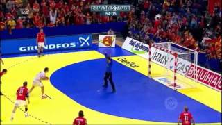 Mikkel Hansen VS Kiril Lazarov EHF EURO 2012 Championship Denmark VS Macedonia [upl. by Tterrab]