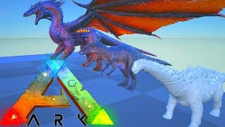 The True King  ARK Dev Kit Titan VS Dragon  Size Comparison  Titanosaurus VS Dragon [upl. by Angil161]