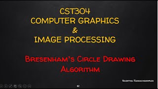 Bresenham’s Circle Drawing Algorithm [upl. by Irok]