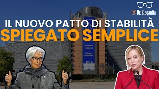 La riforma del Patto di Stabilità e Crescita spiegata semplice [upl. by Nahraf660]