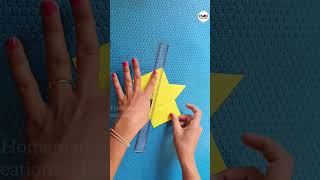 How to Make a Triangular Prism 3D Model for School Project Paper Maths Shape youtubeshorts shorts [upl. by Ytima]