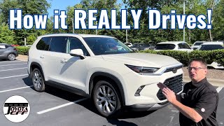 2024 Toyota Grand Highlander Review amp Drive Key Features and Impressions [upl. by Ahsenot377]