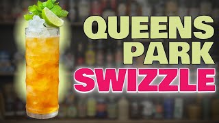 Rum Cocktails How to make a QUEENS PARK SWIZZLE Cocktail Its a Rum Swizzle Recipe [upl. by Sitnik]