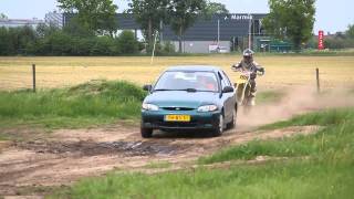 Car Jumping  Motor vs Hyundai [upl. by Ahsirhcal689]