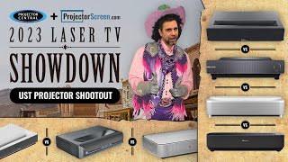 What Is The Best Ultra Short Throw Projector 2023 Laser TV Showdown Results UST Projector Shootout [upl. by Faux515]