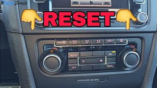 How to reset and calibrate HVAC flaps in VW Climatronic 🚗👨‍🔧❄️ [upl. by Gentes551]