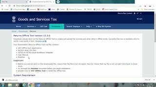 How to Download GST Offline Tools Utility GST Portal [upl. by Autry]