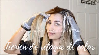 Tutorial  Retoque de raíz y rayitos con papel aluminio en casa  Técnica facil [upl. by Troth]