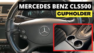 How to replace the front dual cup holder in a Mercedes Benz CLS  In LESS THAN 5 SECONDS [upl. by Eleen]