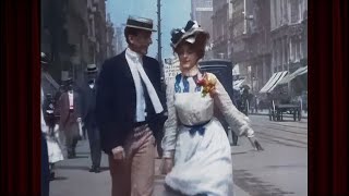 New York c1899 Restored To Life in Amazing Footage [upl. by Macri382]