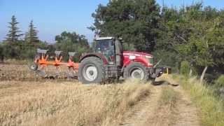 Massey Ferguson 8660 DynaVt  aratro quadrivomere CMA 2 [upl. by Kirimia]