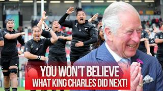 King Charles Squashed in a Scrum – Black Ferns Bold Move at the Palace [upl. by Bradford]