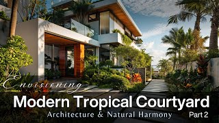 Harmonious Architecture amp Nature Envisioning the Future of Modern Tropical Courtyard Homes  Part 2 [upl. by Reichert948]